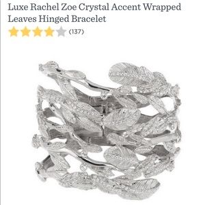 Rachel Zoe crystal accented bracelet (snaps open)